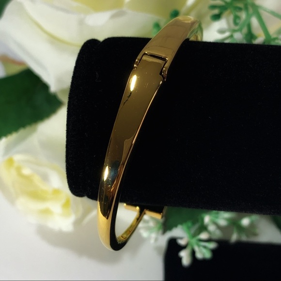 Kate Spade Open Cuff Goldtone Rhinestone Bangle - Picture 3 of 6